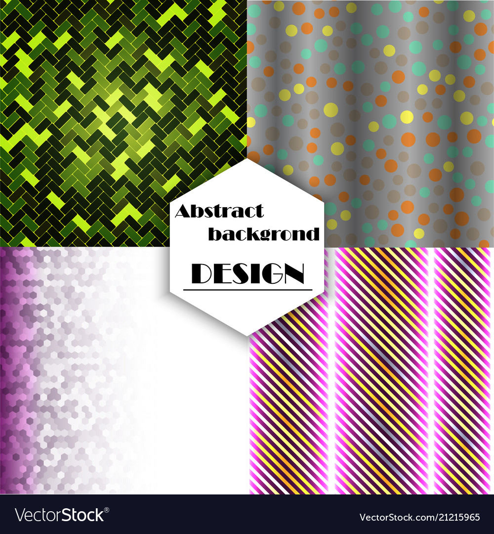 Set of geometric pattern abstract background