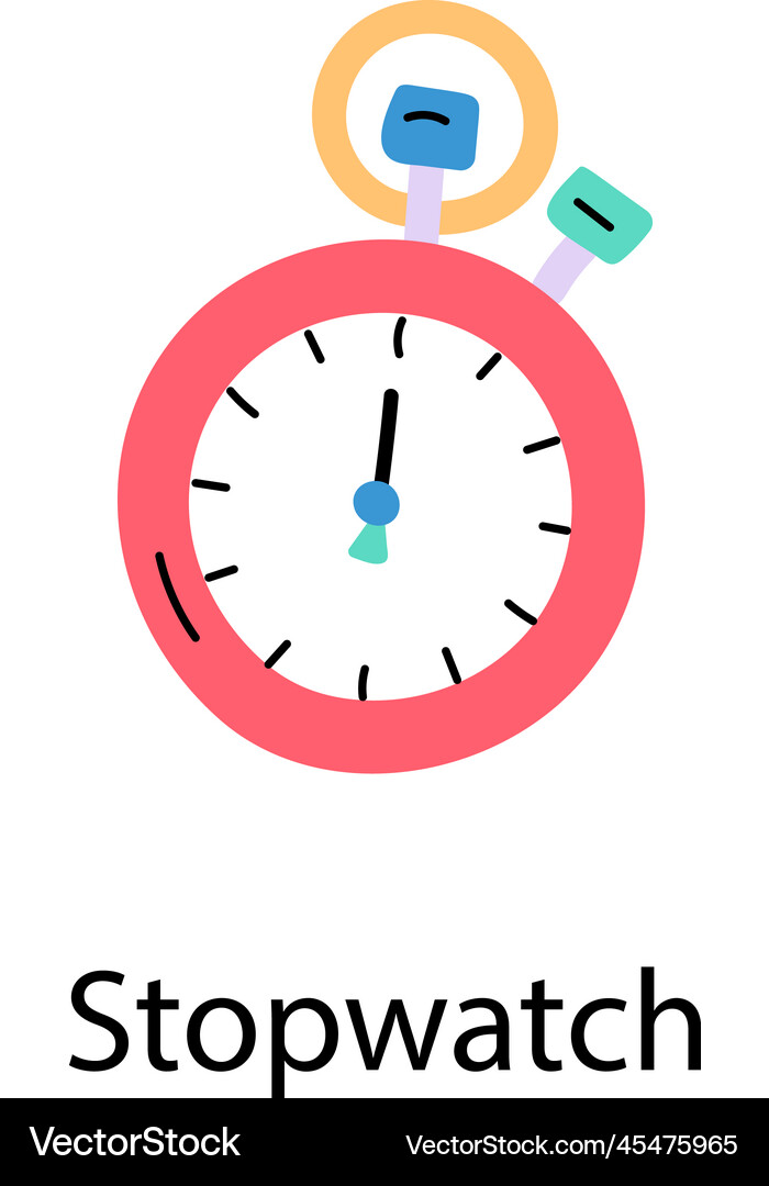 Stopwatch Royalty Free Vector Image - VectorStock