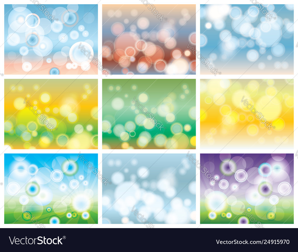 Abstract colorful bokeh vector image Abstract colorful bokeh