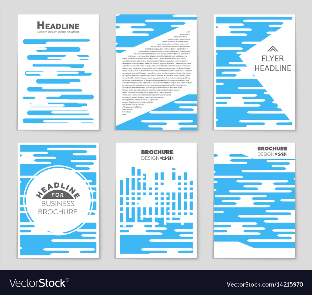 Abstract layout background set for art