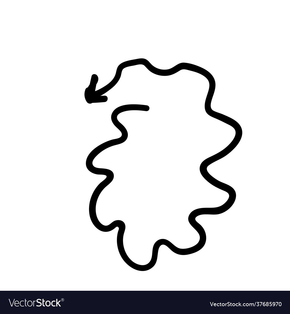 Curve arrow in shape a circle vector image Curve arrow in shape a circle