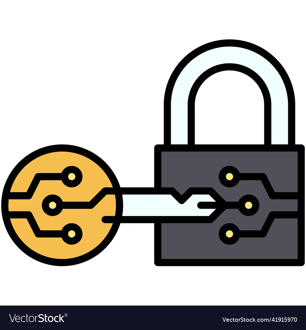 Decryption icon blockchain related