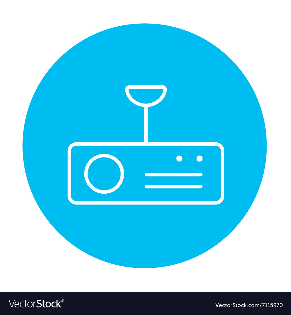 Digital projector line icon