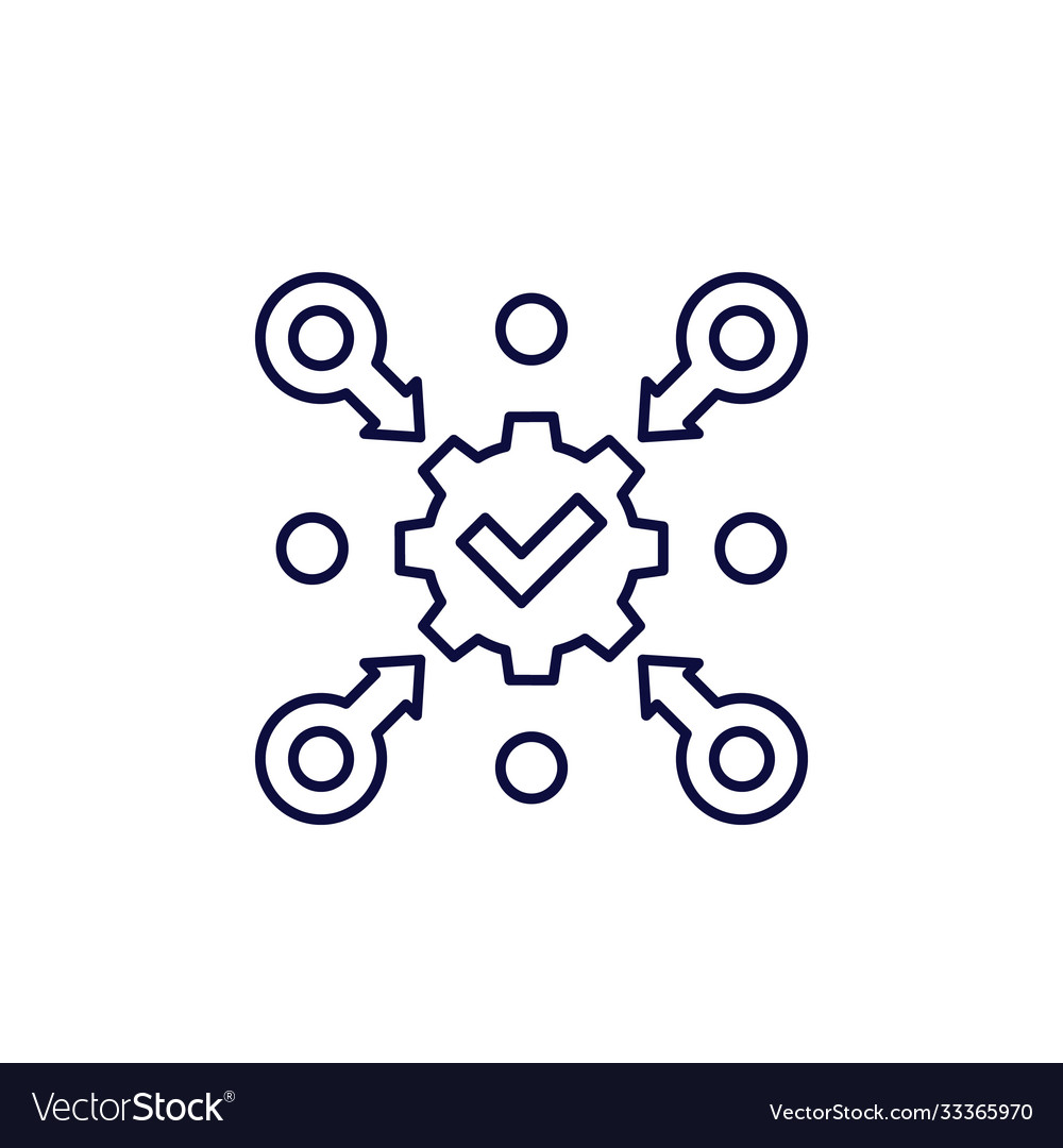 Execution & Implementation Line Icon