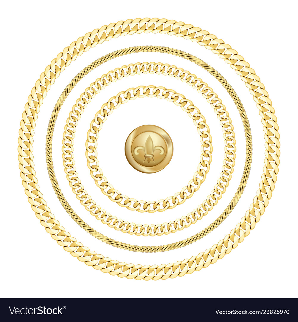 Golden chains seamless pattern luxury fashion