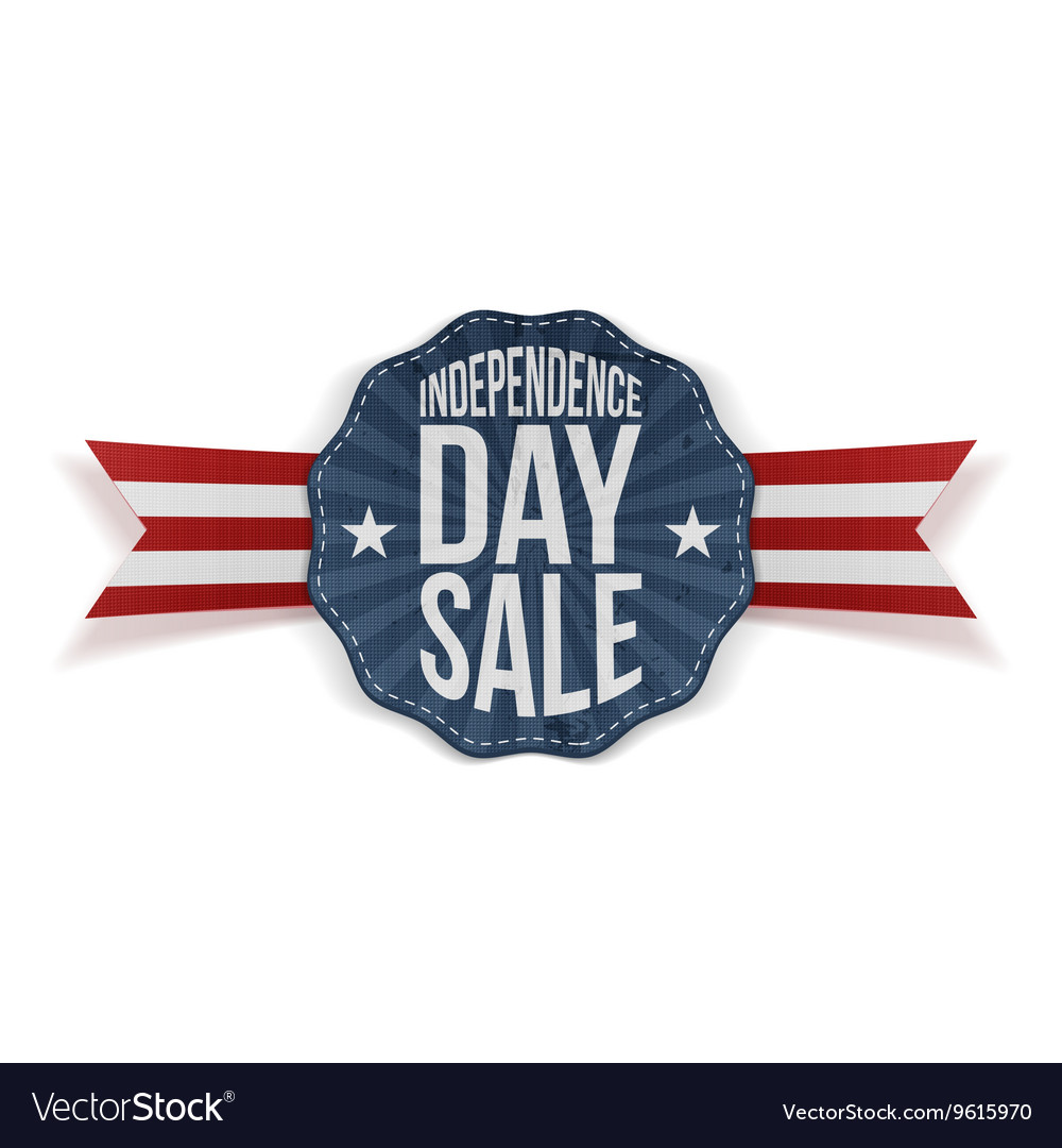 Independence day sale vintage banner