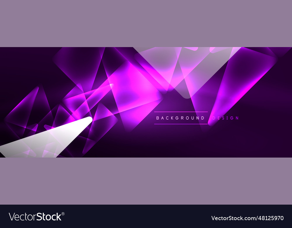 Neon lights hacking geometric background virtual Vector Image