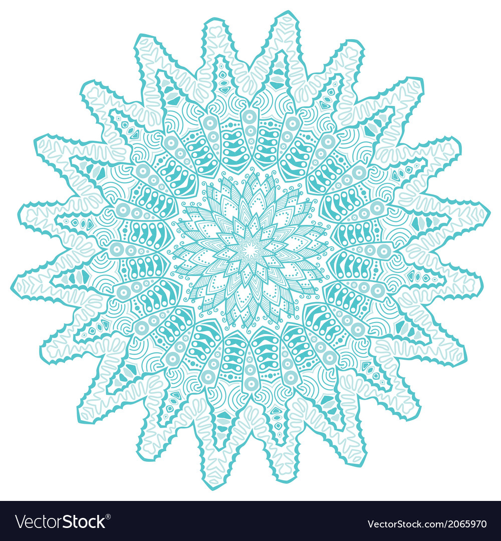 Ornamental round lace pattern circle background