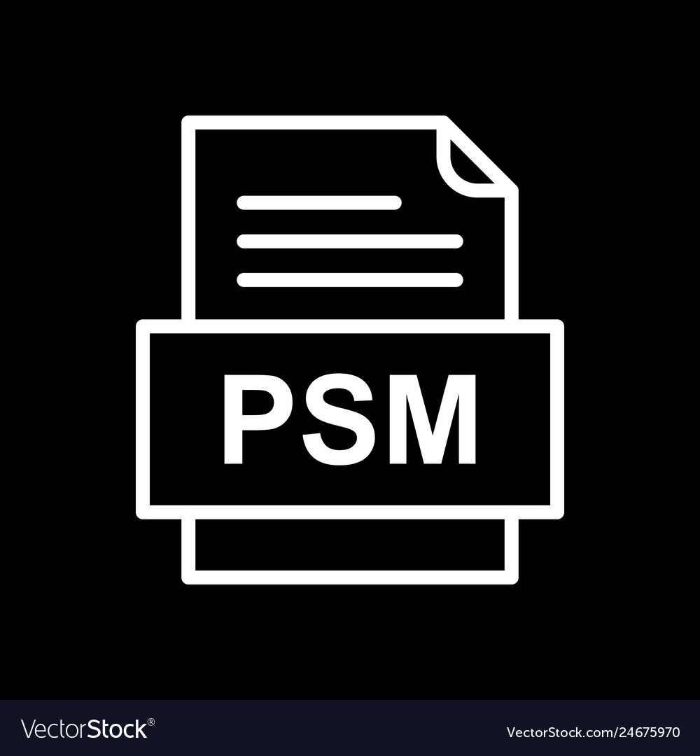 Psm file document icon