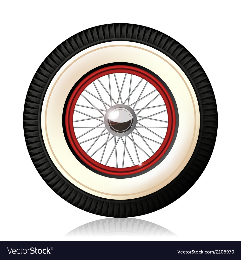 Retro car wheel