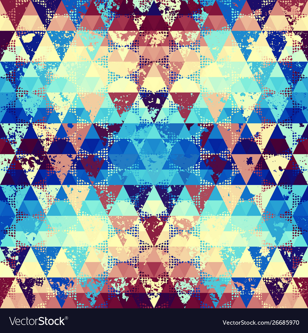 Seamless pattern background a triangles Vector Image Seamless pattern background a triangles