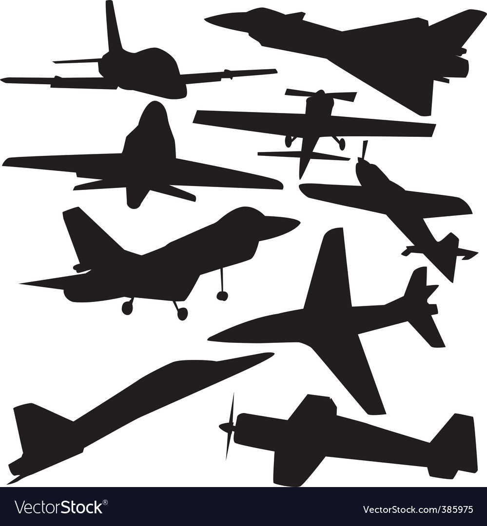 Airplane Silhouettes Collection