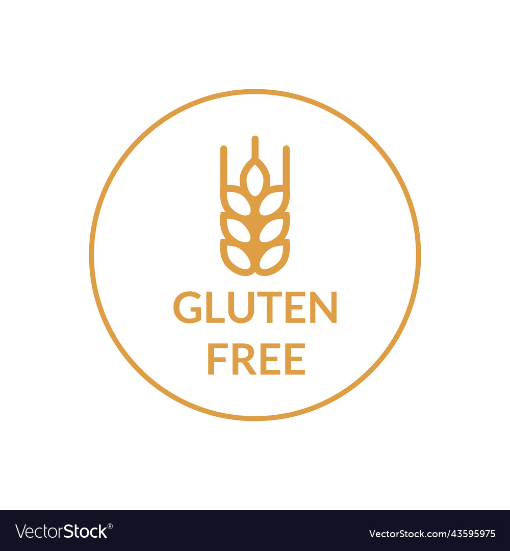 Gluten free icon for packaging and labeling Vector Image