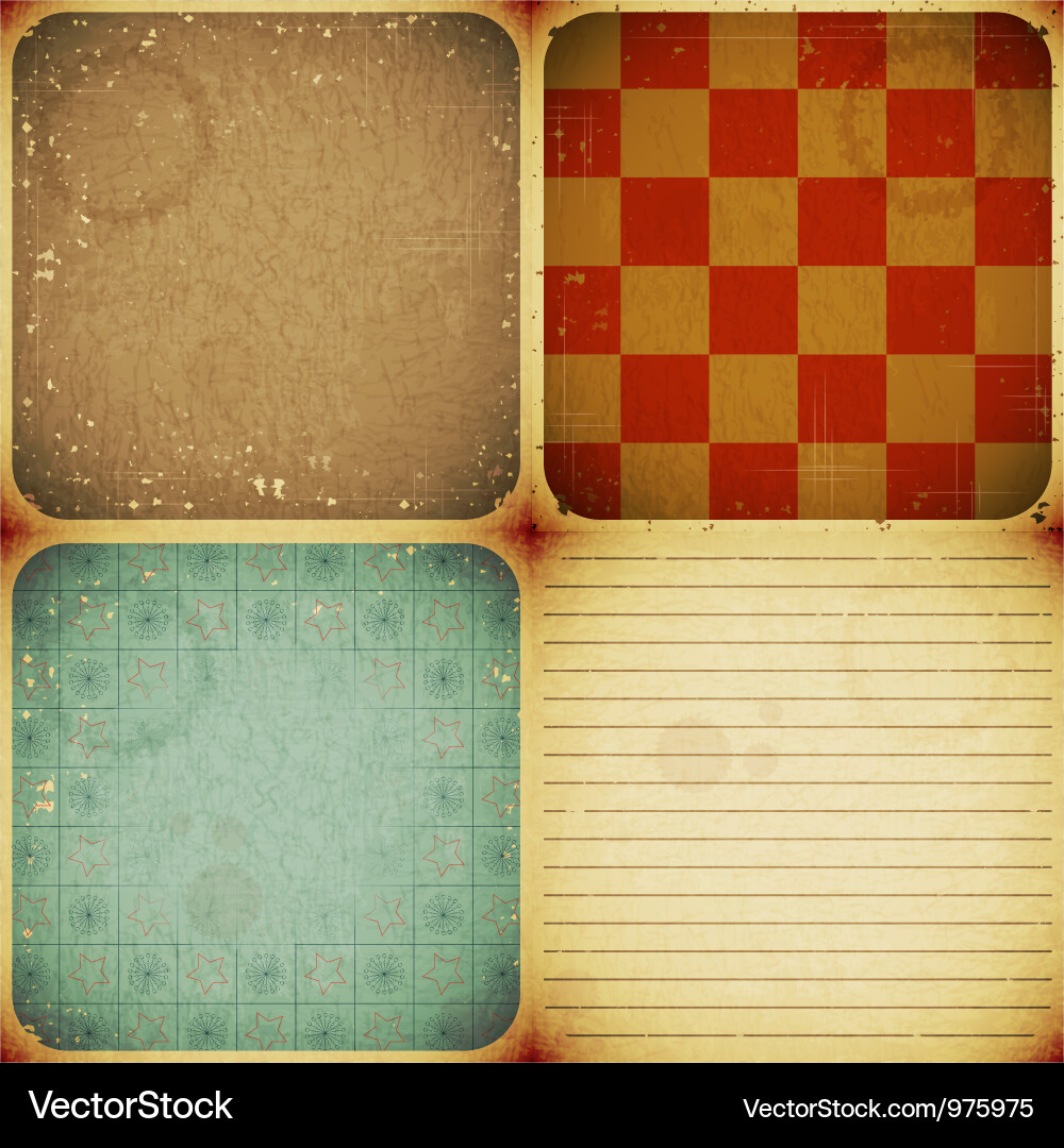 Grunge background set Royalty Free Vector Image