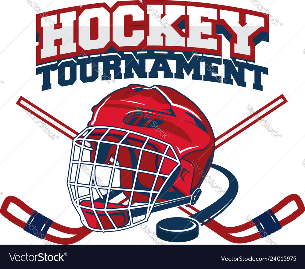 Hockey team logo design template sport club badge