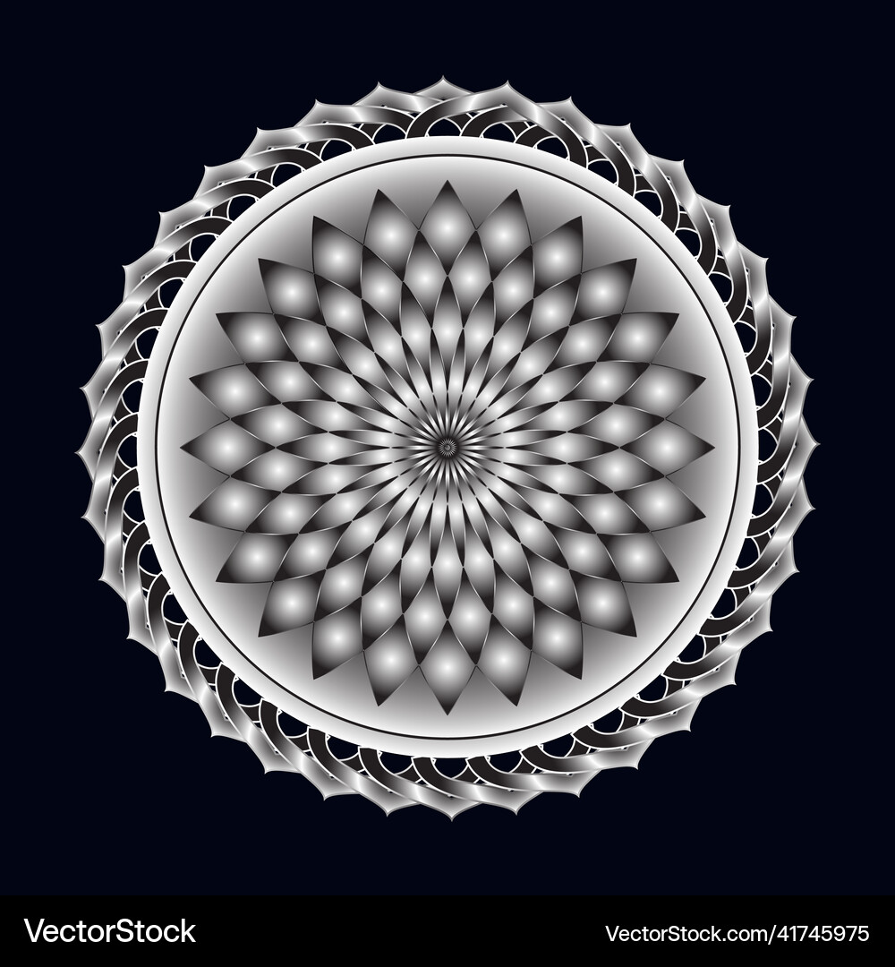 Lotus flower ornament for pattern and decoration Vector Image