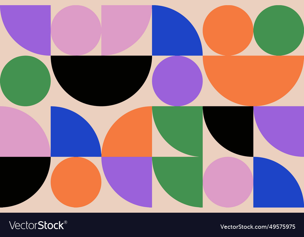 Minimalistic abstract background with bauhaus vector image Minimalistic abstract background with bauhaus