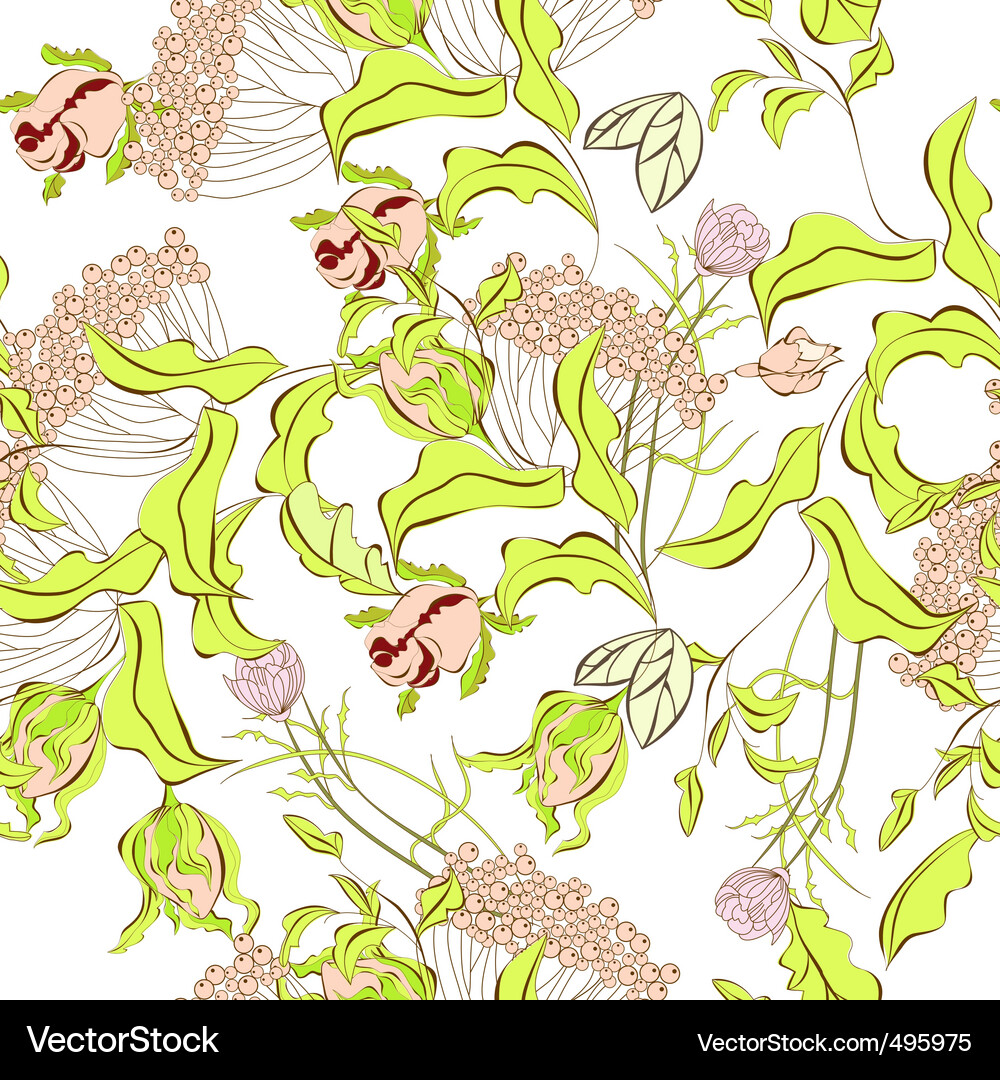 Seamless wallpaper Royalty Free Vector Image - VectorStock