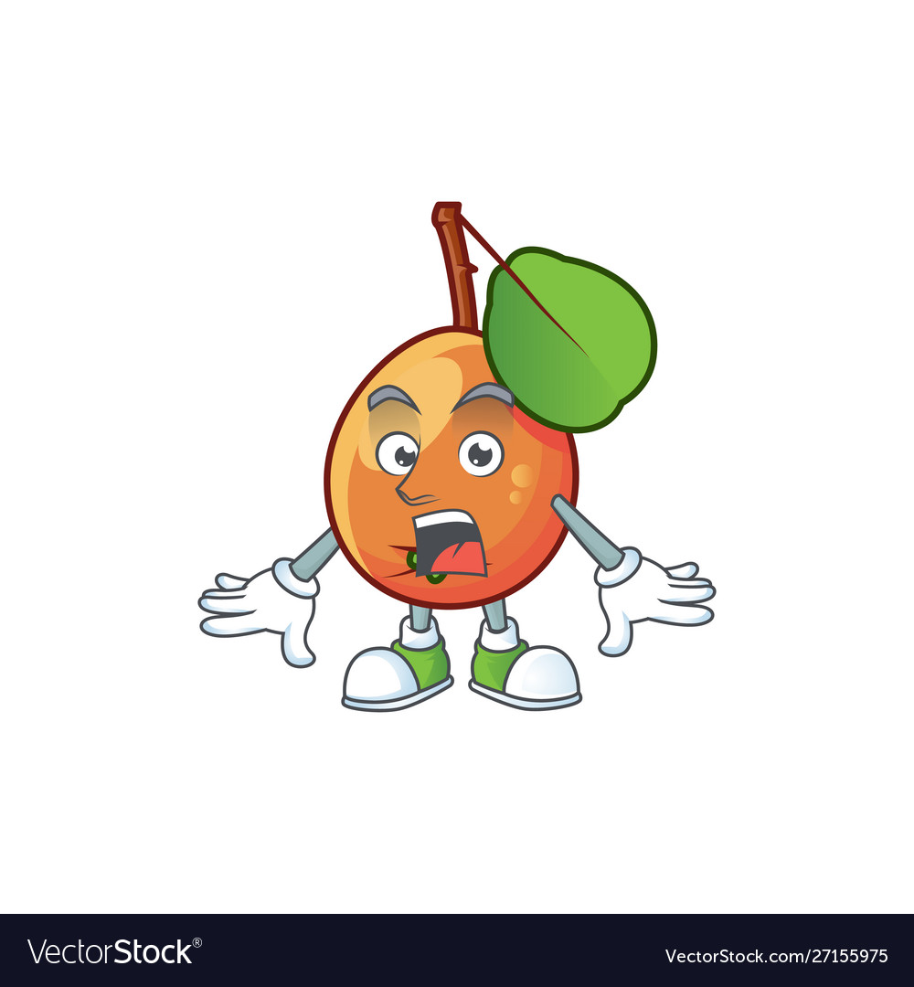 Surprised ripe shipova cartoon character mascot