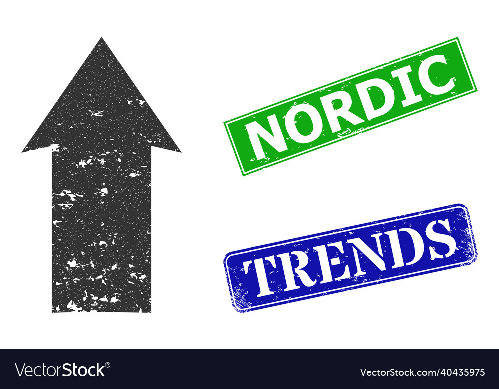 Up direction textured icon and nordic