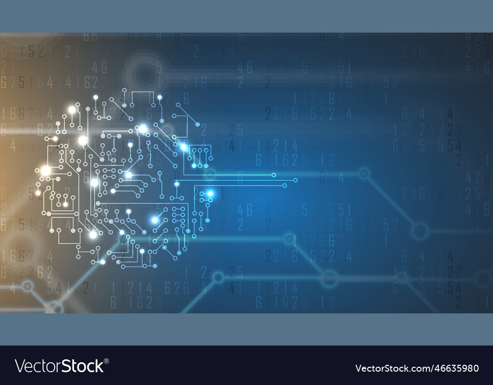 Abstract futuristic circuit computer internet vector image Abstract futuristic circuit computer internet