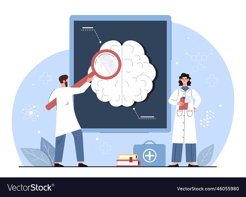 Brain chemistry concept