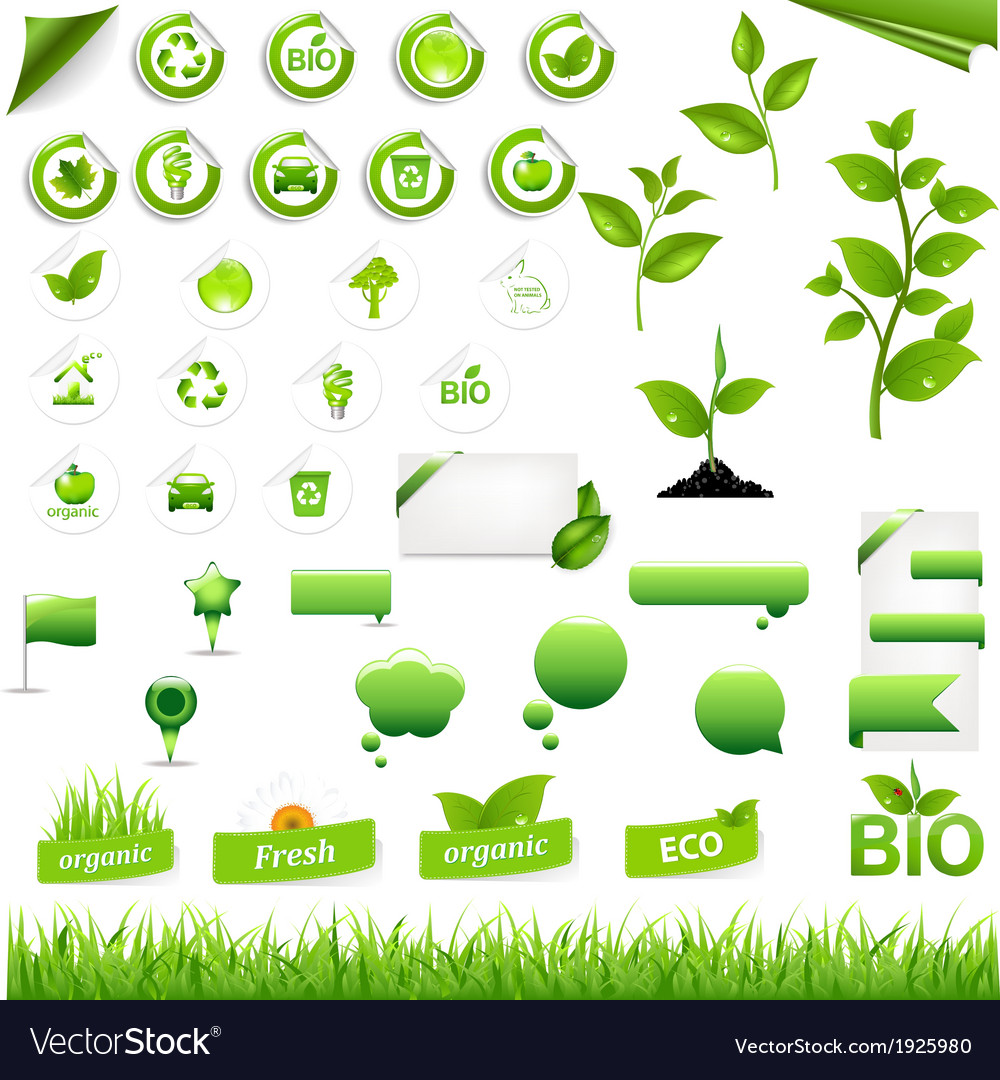 Collection of eco elements