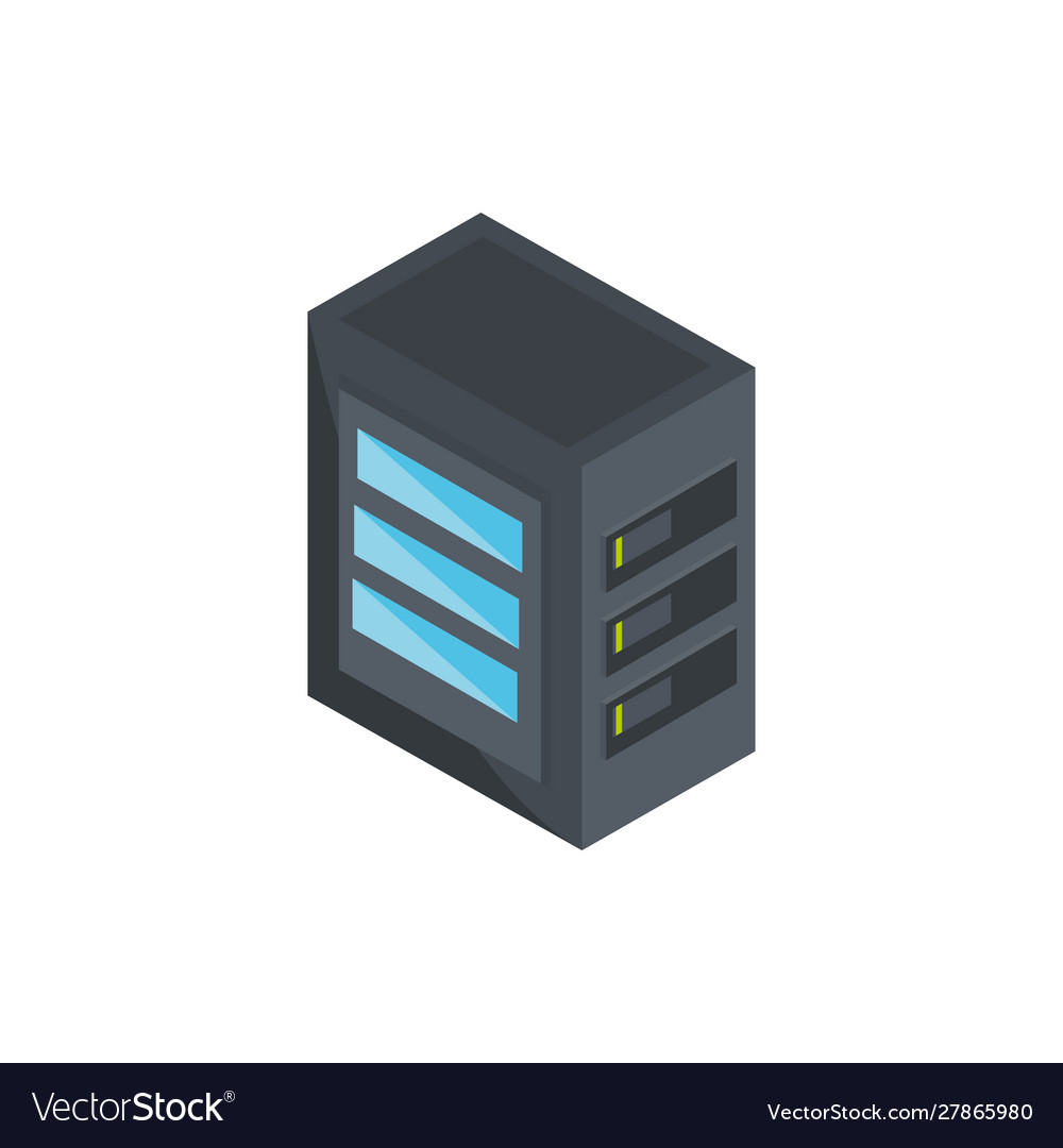 Computer case technology hardware device isometric