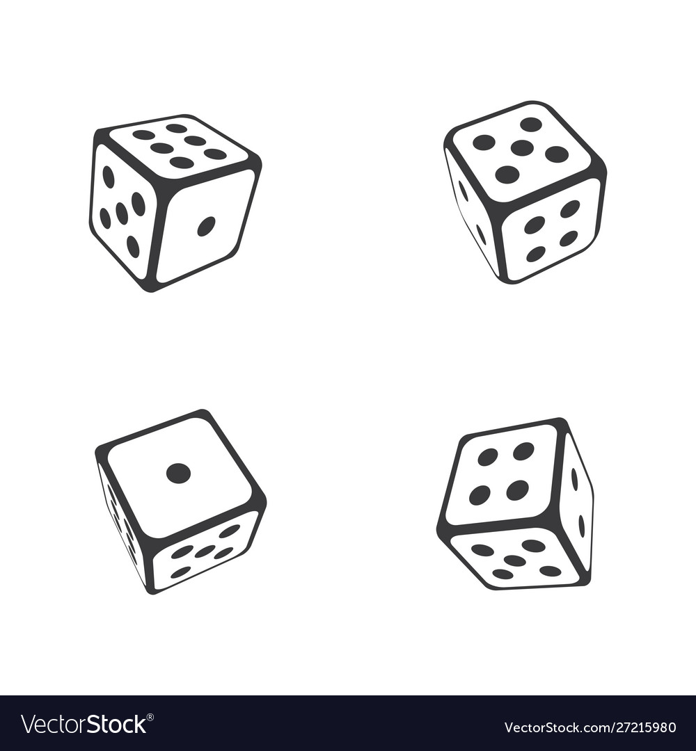Dice icon design template