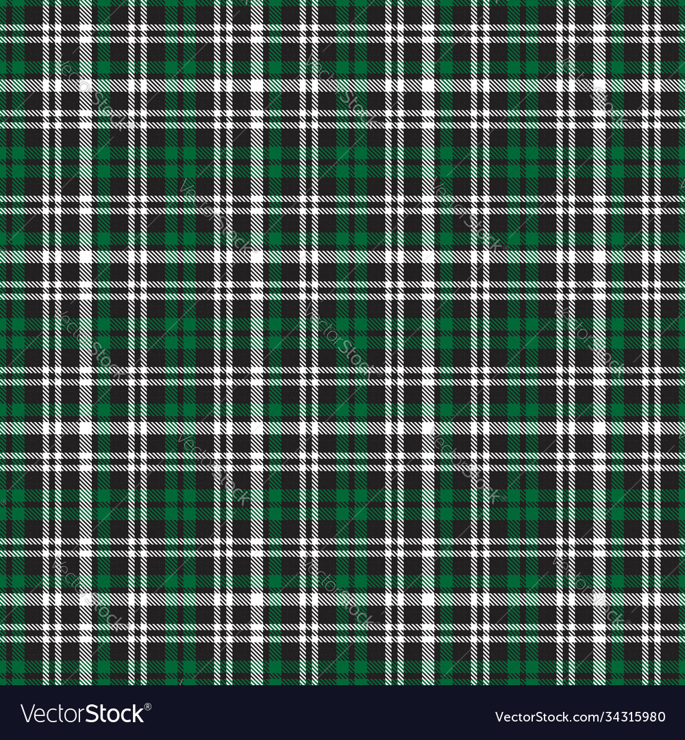 Green glen plaid textured seamless pattern Vector Image