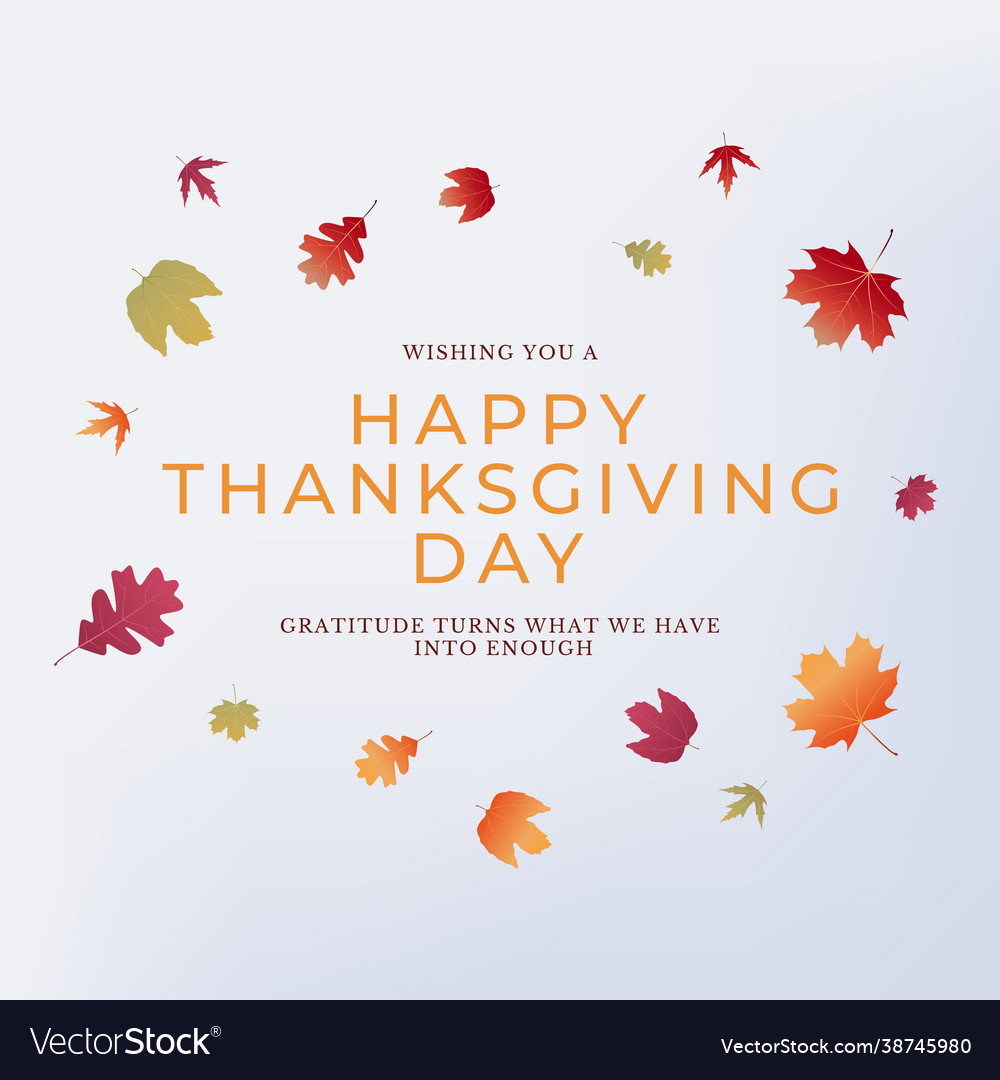 Happy Thanksgiving Holiday Background Royalty Free Vector