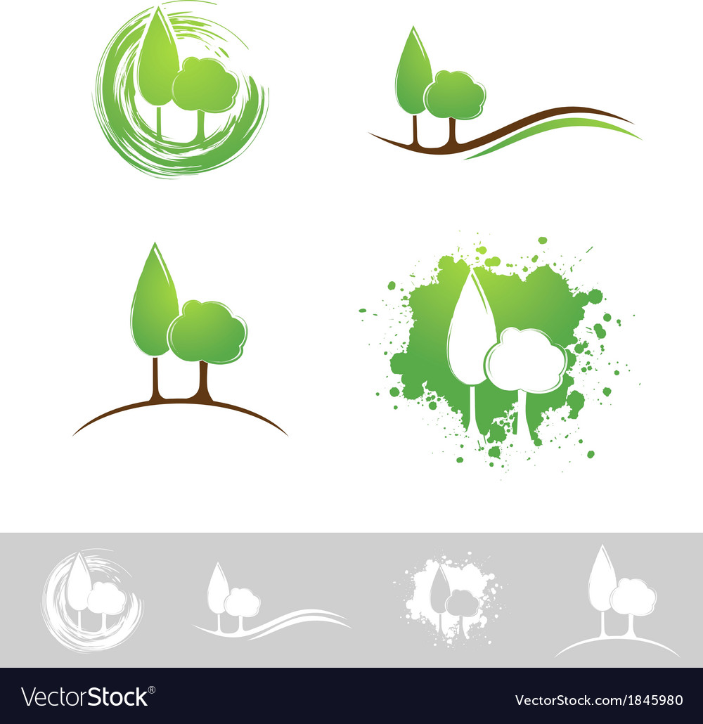 Landscape abstract design Royalty Free Vector Image