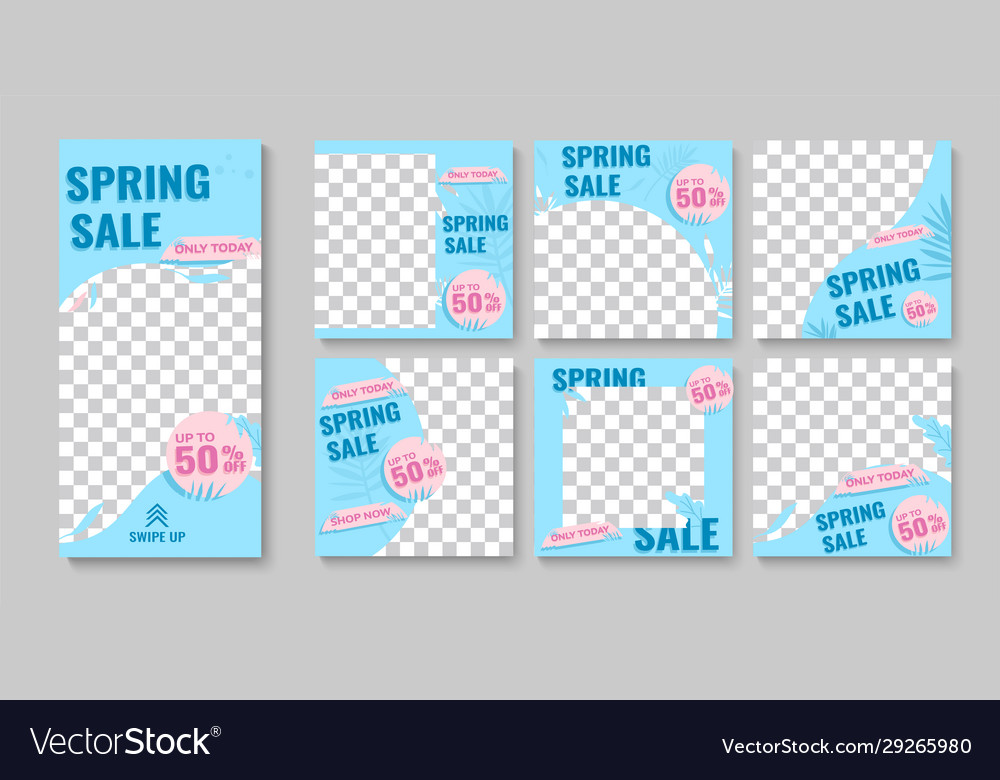 Modern promotion square web banner for social