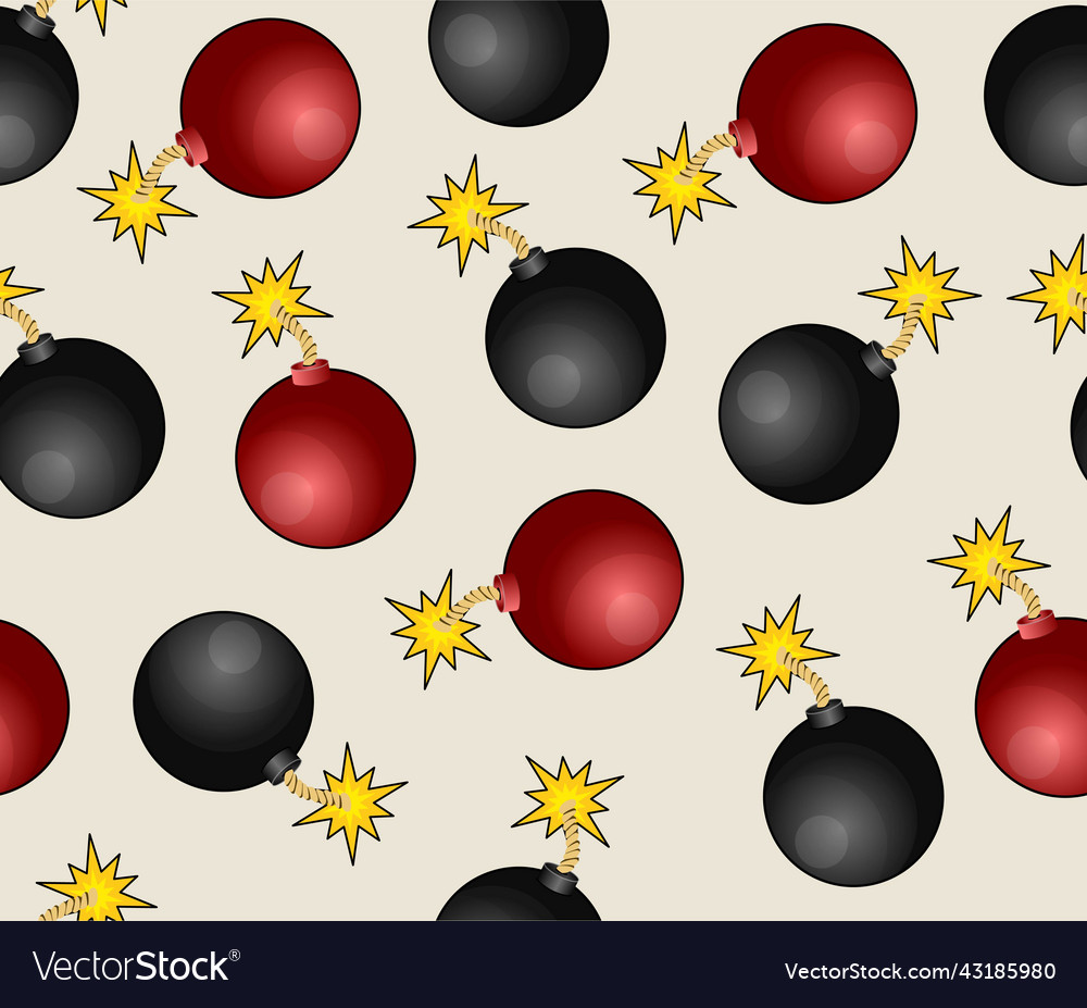 Seamless repeating bomb pattern