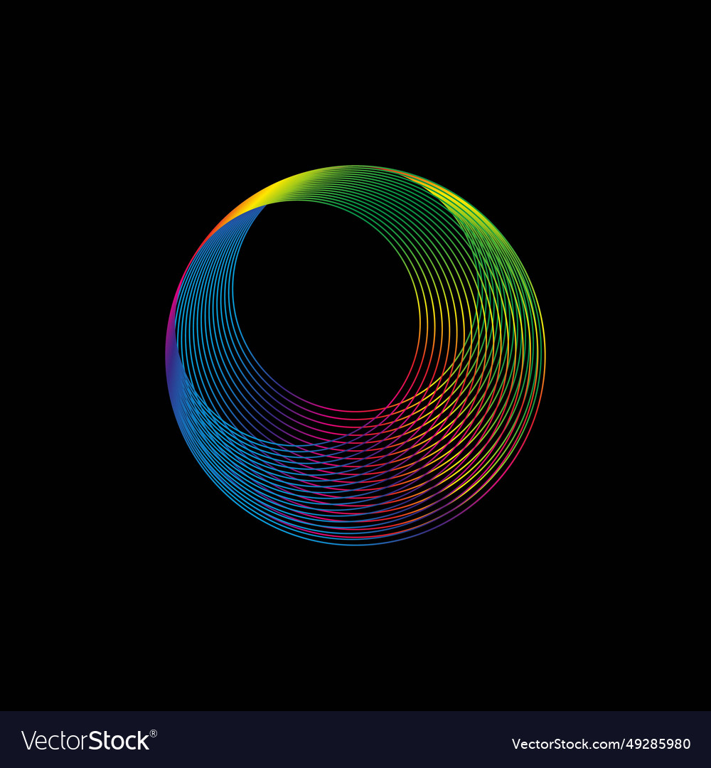 Sound wave equalizer rainbow color gradient