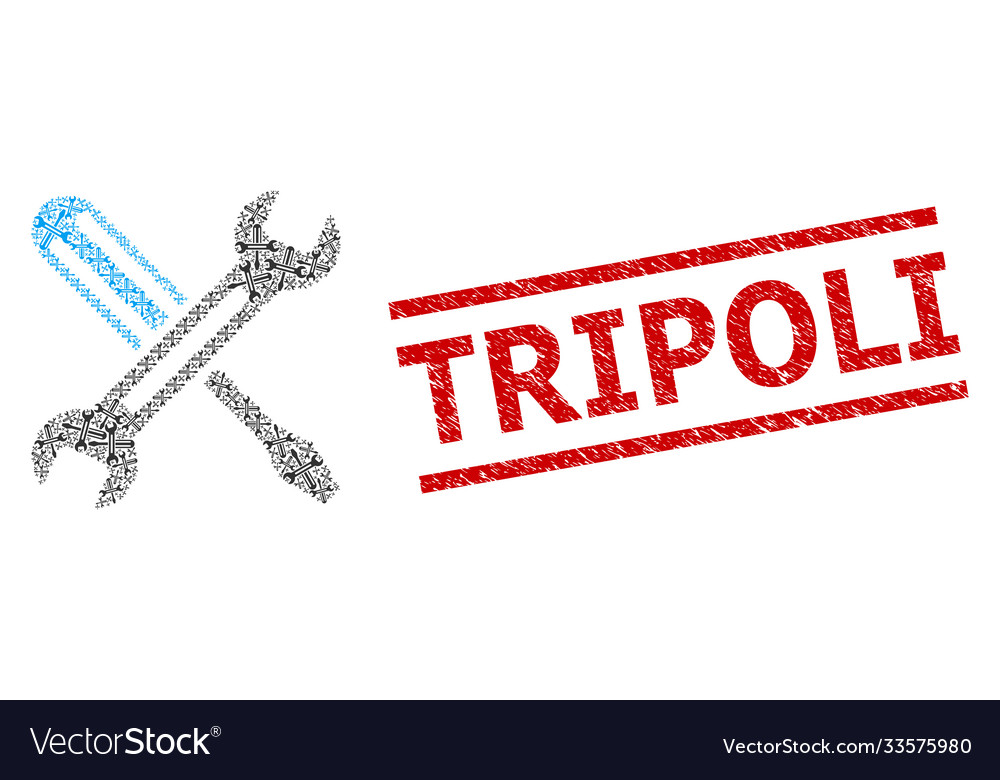 Tuning recursion collage items vector image Tuning recursion collage items
