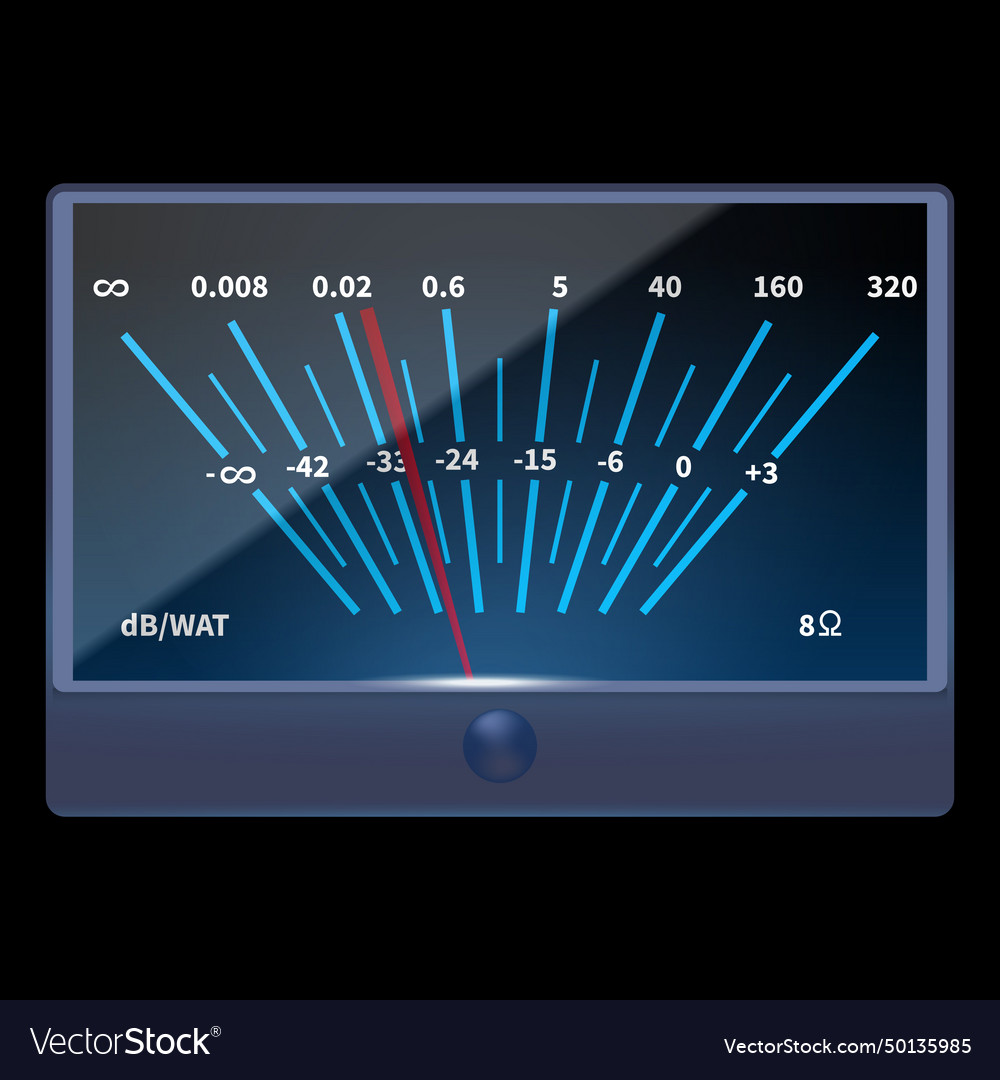 VU Meter 100mA 12V Easy Installation High Accuracy Sturdy DB Level