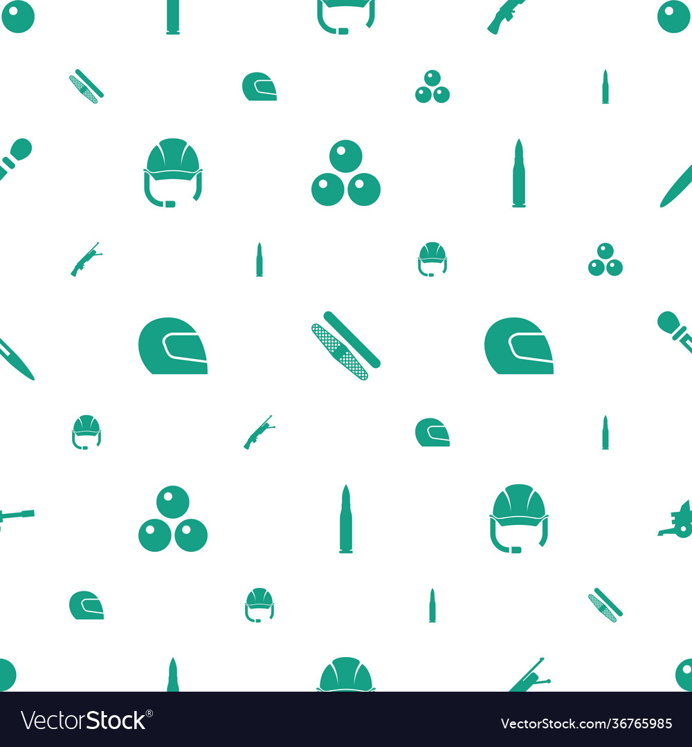 Army icons pattern seamless white background