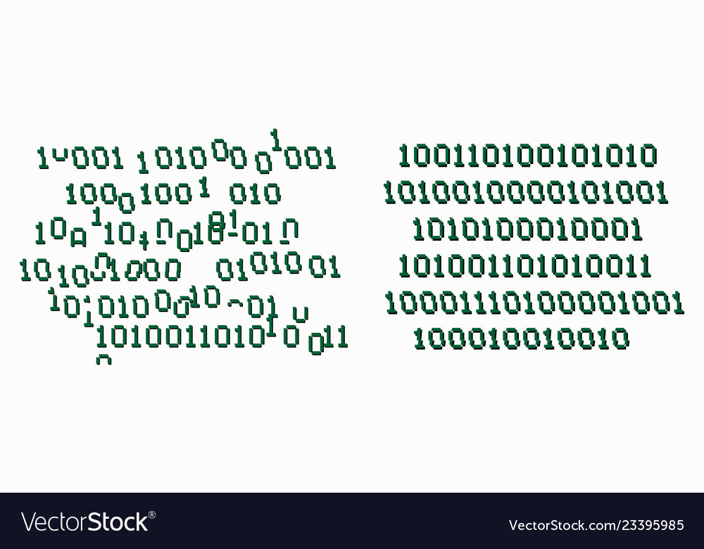 Binary code glitch