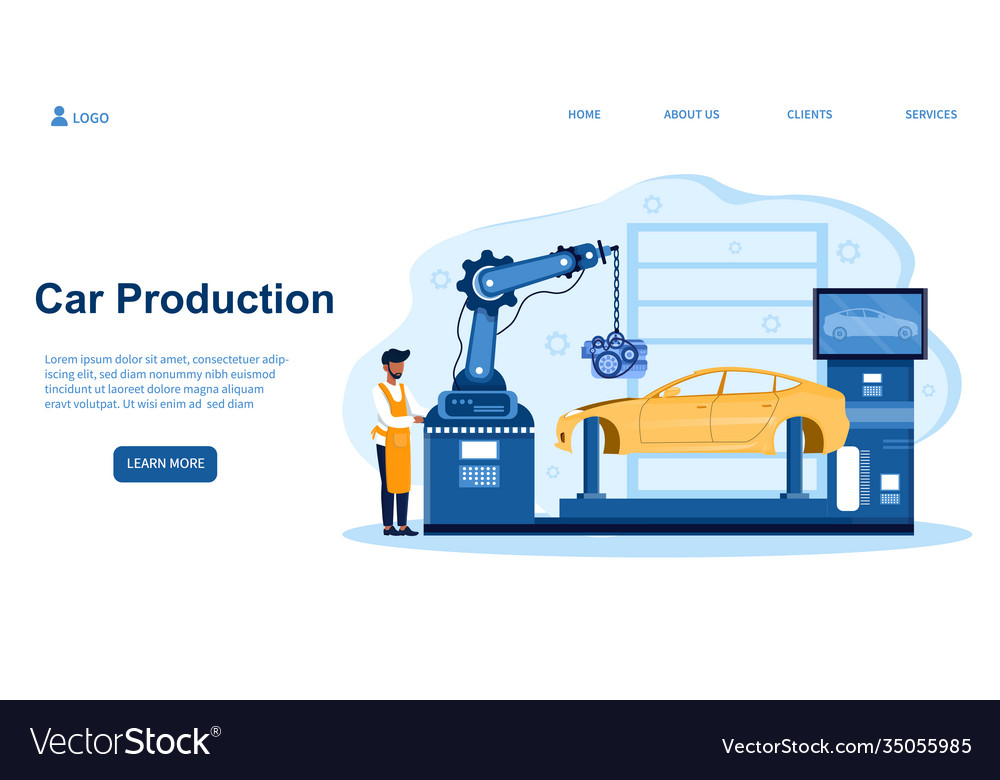 Black mechanic is managing process automated vector image Black mechanic is managing process automated