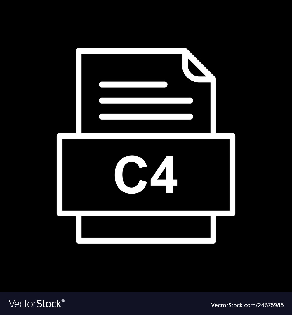 C4 file document icon