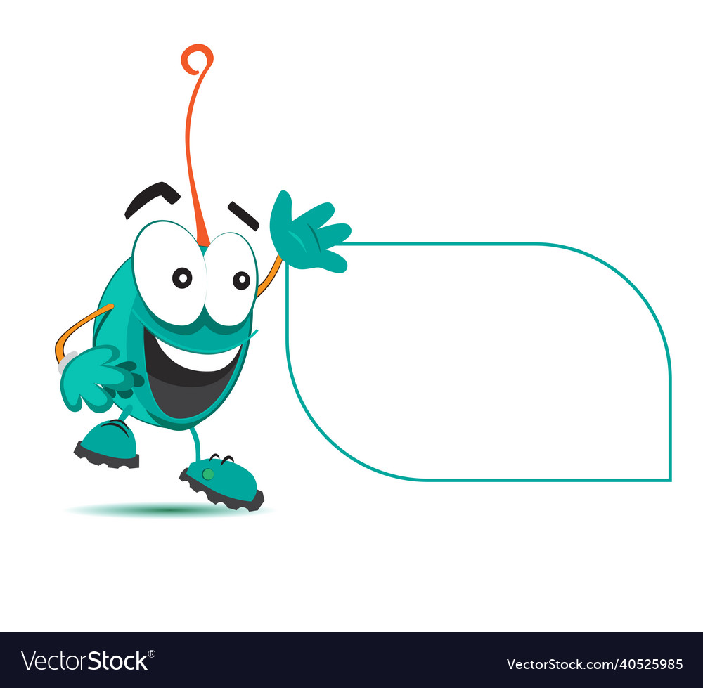 Character design with speech bubble