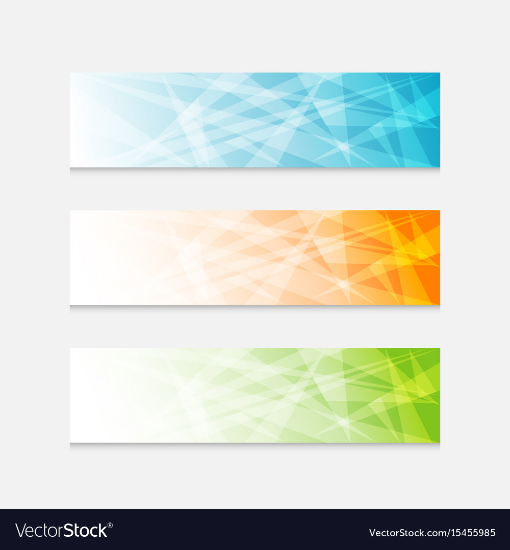 Colorful banner set Royalty Free Vector Image - VectorStock