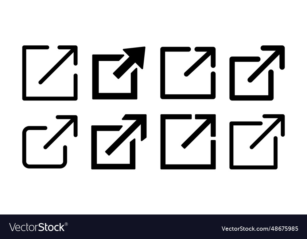 External link icon hyperlink chain symbol
