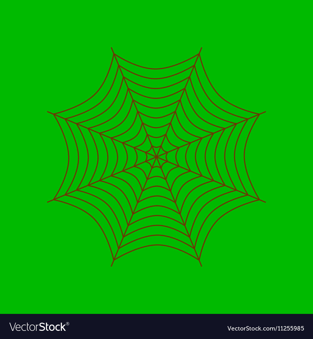 Flat on background of spider web