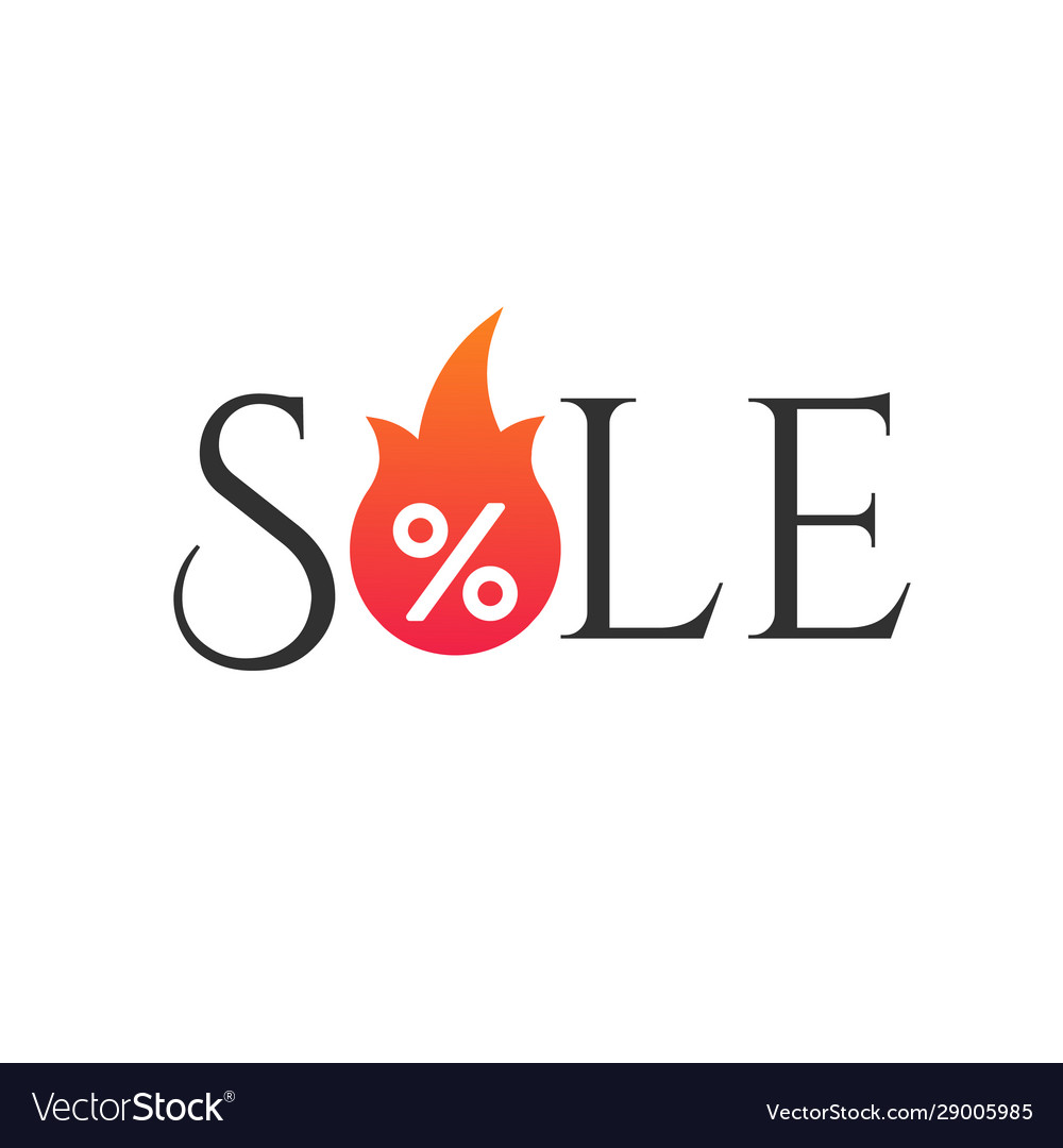 Hot sale flame and percent sign label sticker