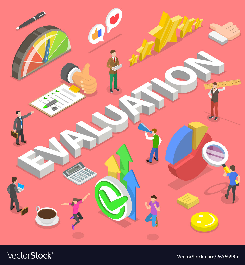 Isometric flat concept services Royalty Free Vector Image