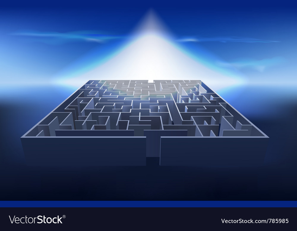Luminous Maze Path