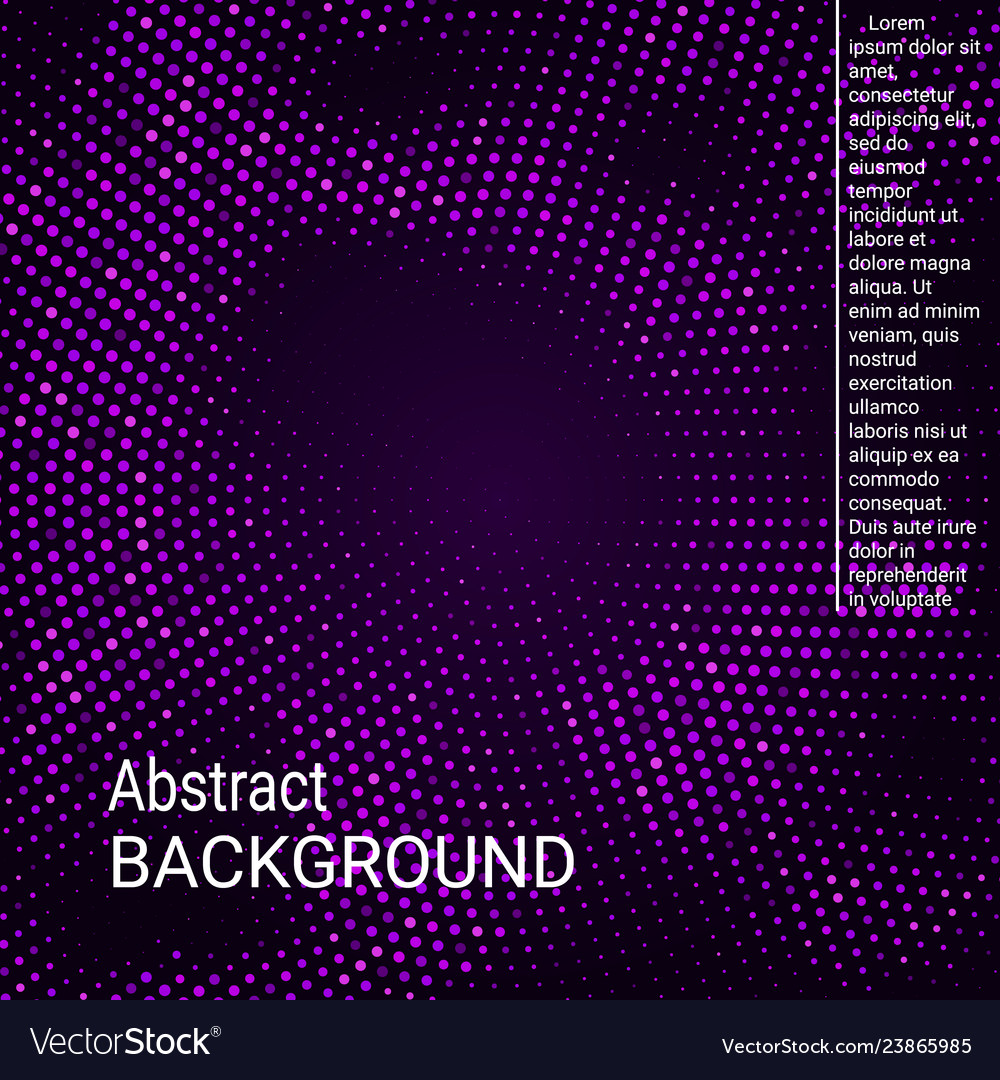 Neon halftone pattern background vector image Neon halftone pattern background