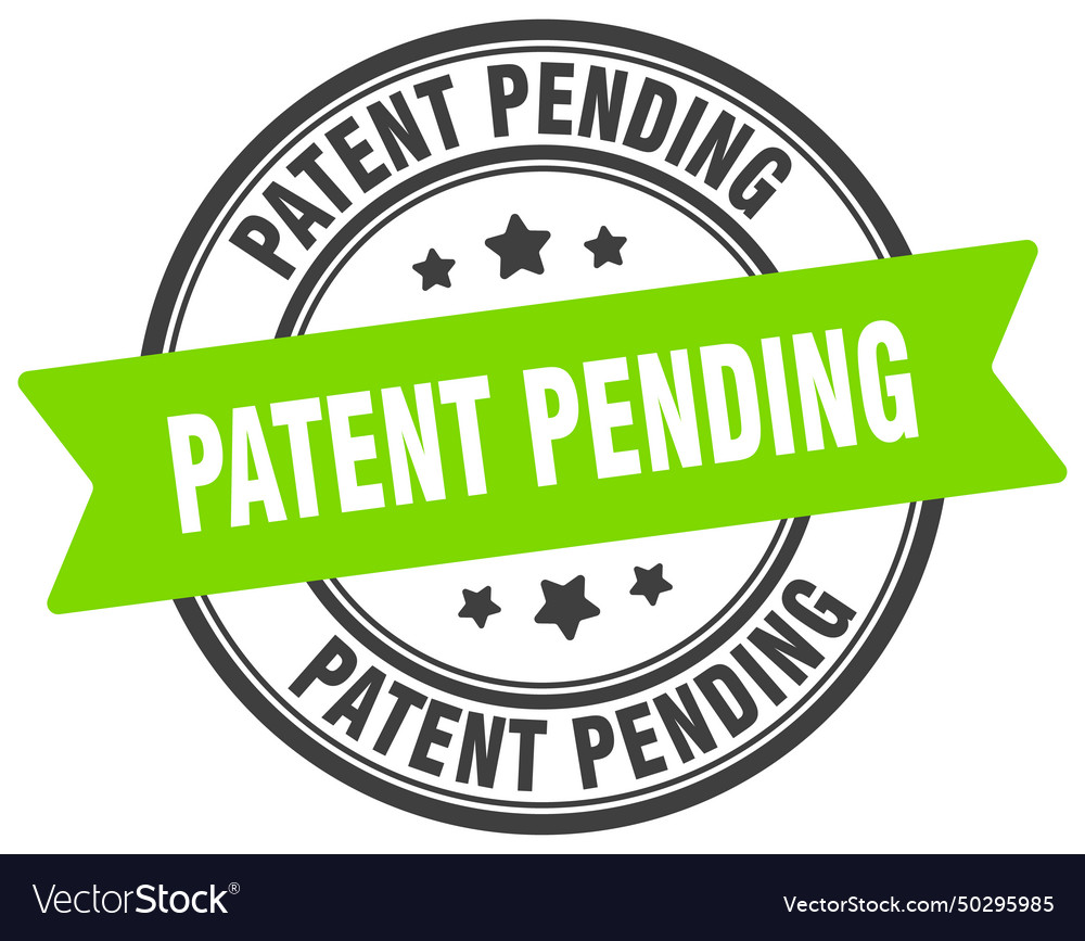 Patent pending stamp label Royalty Free Vector Image